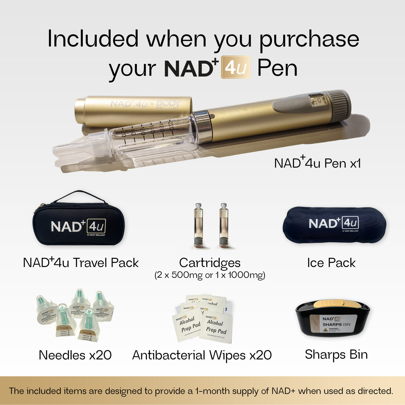IV League x NAD+ 4u Pen Starter Kit (1000mg)